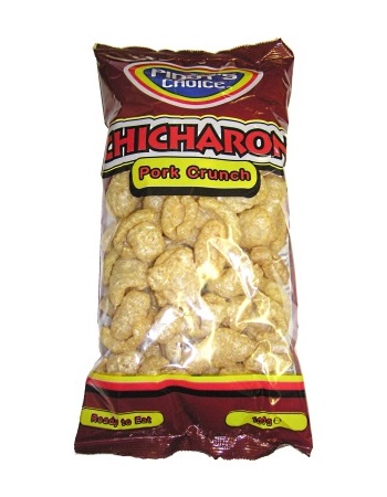 Snack di maiale croccanti Chicharon - Pinoy's Choice 100g.  Snack di maiale croccanti Chicharon - Pinoy's Choice 100g.